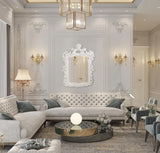 Turner Mirror - Glossy White