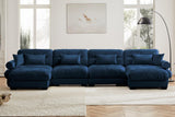 CLOUDIES 173" 4 Seater Sofa with 2 Ottomans