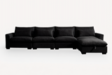 PERTH 157" 4-Seater Sofa with 1 Ottoman