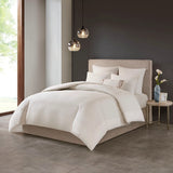 Eggshell 3-Piece Comforter or Duvet Cover Set Decor Pillow