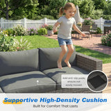 Wholesale 5-Piece Patio Furniture Set, All Weather Wicker Patio