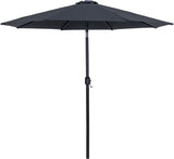Fiji - Aluminum Patio Umbrella With Square White And Black Base