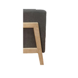 Modern Accent Chair Recliner with Wood Frame, Grey*