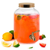 Kook 1 Gallon Glass Drink Dispenser with Spigot