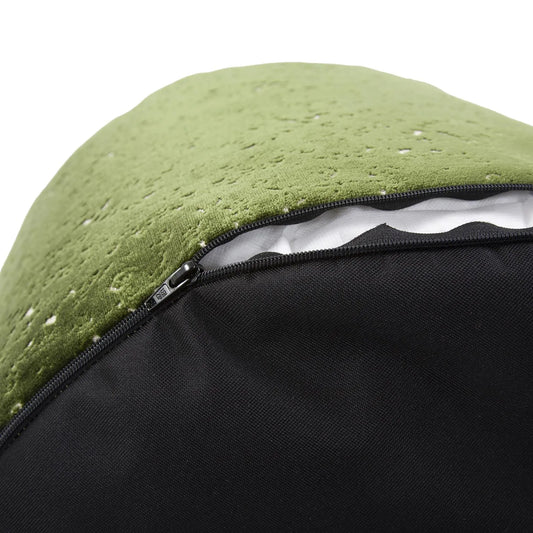Round Foot Pouf Pisani Emerald