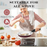 5-Piece Nonstick Aluminum Cookware Set with Handle
