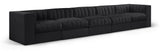 Rummi - Velvet Performance Fabric Upholstered 5 Piece Modular Sofa