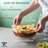 Moss & Stone 3-Piece Glass Casserole Dish Set