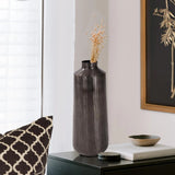 Carbon Gray Chiseled Aluminum Jar