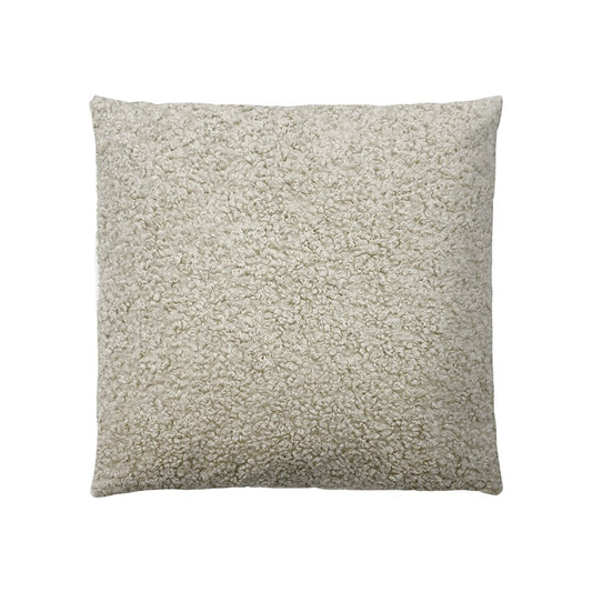 Solid Boucle Square Pillow For Couch Living Room, Beige
