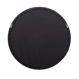 Varsha Round Oversized Beaded Mirror in Glossy White