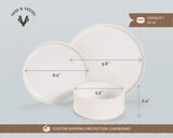 Kook Hearthstone Ceramic Dinnerware Set, 12-Piece