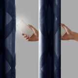 Ogee (Max Blackout) Window Curtain, Navy Blue