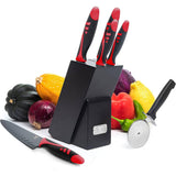 Moss & Stone 7-Piece Kitchen Knife Set with Block