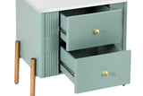 HERIN Modern Nightstand with 2 Storage Drawer