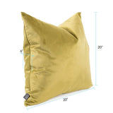 20 x 20 Pillow Bella Moss - Down Alternative Insert