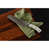 Elite 7 inch Santoku Knife - Cream