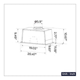 CIARRA 20 Inch Stainless Steel Range Hood Insert, Built-In Under Cabinet Design CAS52913E-N-OW