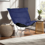 Scroll Puff Rocker Bella Royal Titanium Frame