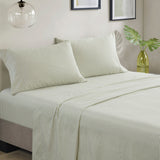 Stripe Modern Comforter Set with Bed Sheets, Green/Grey