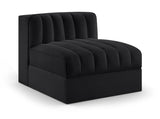 Rummi - Velvet Performance Fabric Upholstered Modular Armless Chair