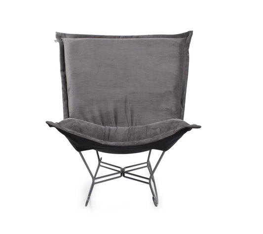 Puff Rocker Ottoman Pana Charcoal/Natural