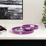 Saint Tropez Round Tray Set of 2 - Cherry