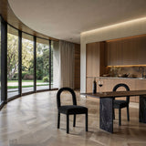 Conrad - Velvet Dining Chair With Black Legs