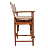 Leather Bar Stool - Brown