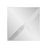 Adoree V Grooved Square Mirror