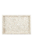 Gerri Dot Mother of Pearl Tray Set of 2