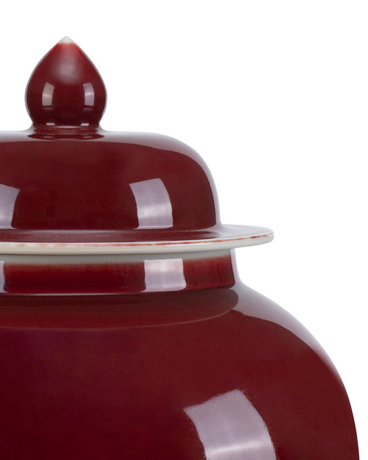 Oxblood Large Temple Jar