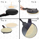 8-Inch Electric Crepe Maker with Auto Shut-Off