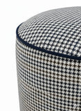 Furley Navy Tall Pouf