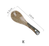 Japanese Ceramic Soup Spoon for Kitchen & Dining