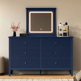 6 Drawer Dresser with Lighted Mirror
