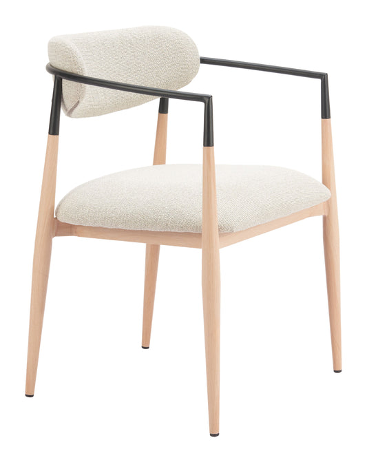 Equinox Dining Chair (Set of 2) Oyster Gray & Natural