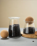 Glass Coffee Storage Jar with Cork Lid Canister