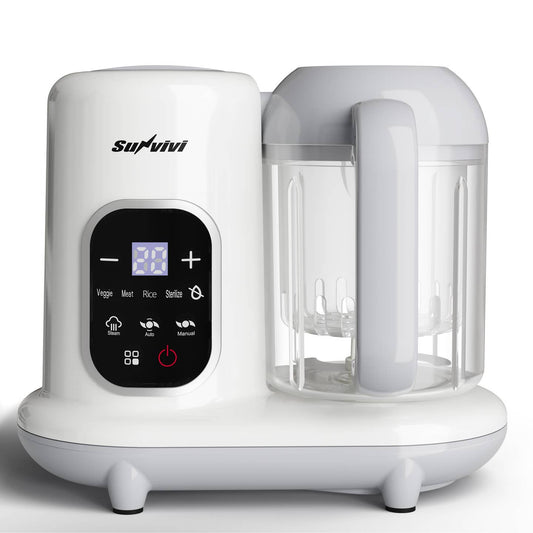 Baby Food Maker, All-in-One Baby Food Processor, White