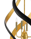 Trephine Black & Gold Chandelier