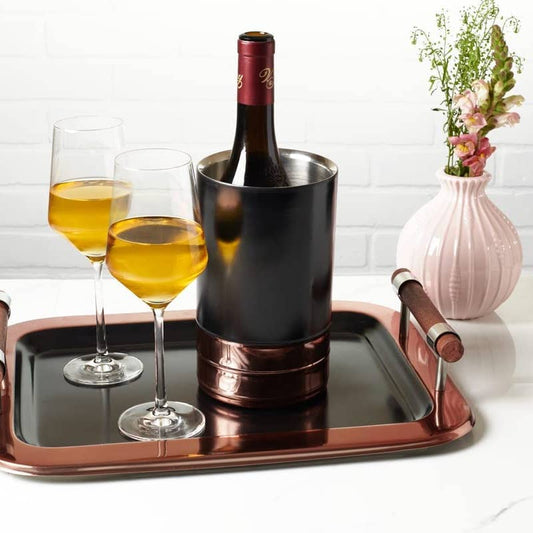 Mixora Double Wall Copper Black Wine Cooler