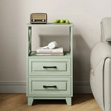 Wholesale Tall Nightstand with 2 Drawers and Open Shelf Above