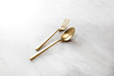 Arezzo Brushed Gold 2pc Serving Set