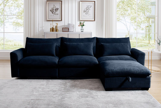 PERTH 122" 3-Seater Sofa with 1 ottoman