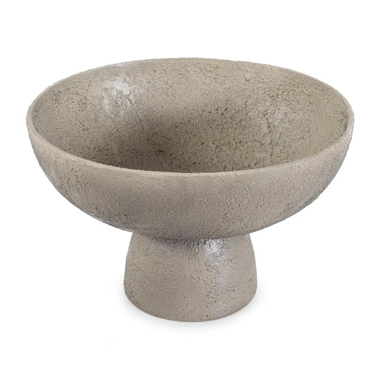 Textured Blanton Taupe Round Bowl