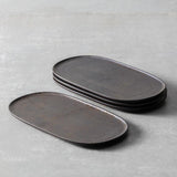 Nivo Metallic Rectangular Serve Platter 13.4"