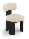 Atelier - Vegan Leather Upholstered Dining Chair (Set of 2) - Black Frame