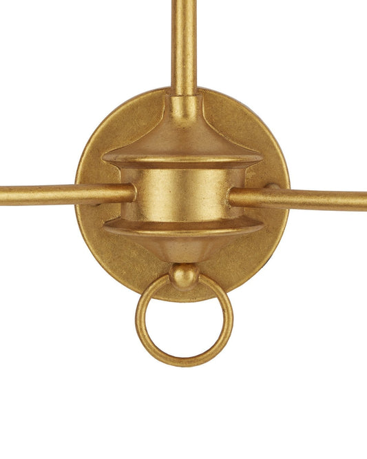 Nottaway Gold Double-Light Wall Sconce