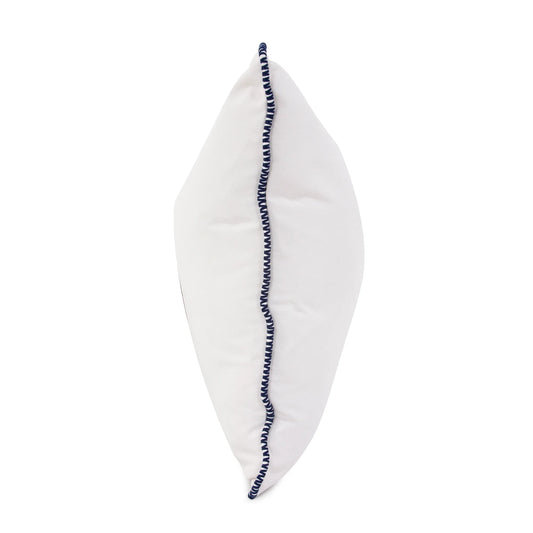 20 x 20 Outdoor Pillow with Dec Cord- Seascape Natural- Down Alternative Insert