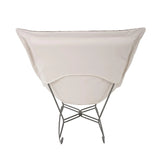Scroll Puff Rocker Titanium- Barbet Chocolate/Natural